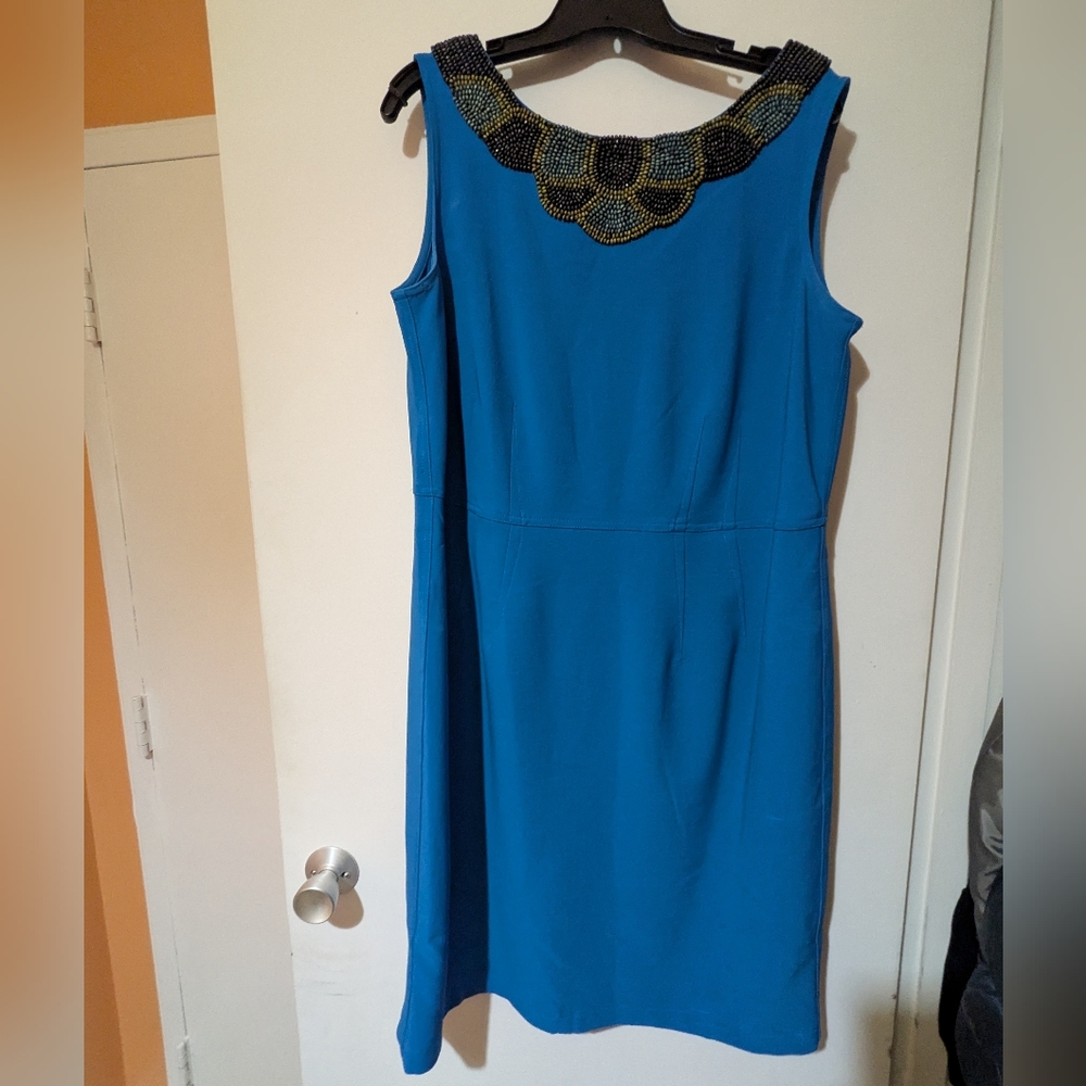 The Limited Blue Sheath Mini Dress for Cocktail Nights